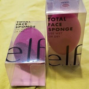 2 E.L.F. total face sponges